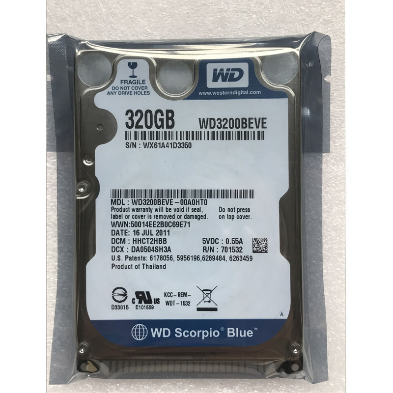 Wholesale WD Blue Hdd 2TB 1TB 500GB 250GB 750GB Internal Hard Drive Disk 2.5 inch Refurbished HDD for Laptop