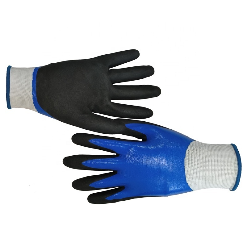 Waterproof Work Gloves, Winter Work Gloves Heavy Duty Oil Resistant Gardening Gloves with Nitrile Coating, Luvas Guantes