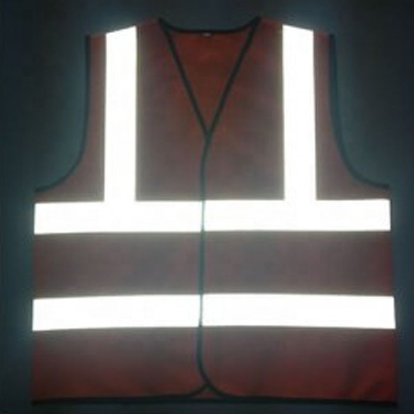 Reflective Safety Vest, Orange Reflective High Visibility, Hi Vis Silver Strip For Crossing Guard, Road, Construction, Running