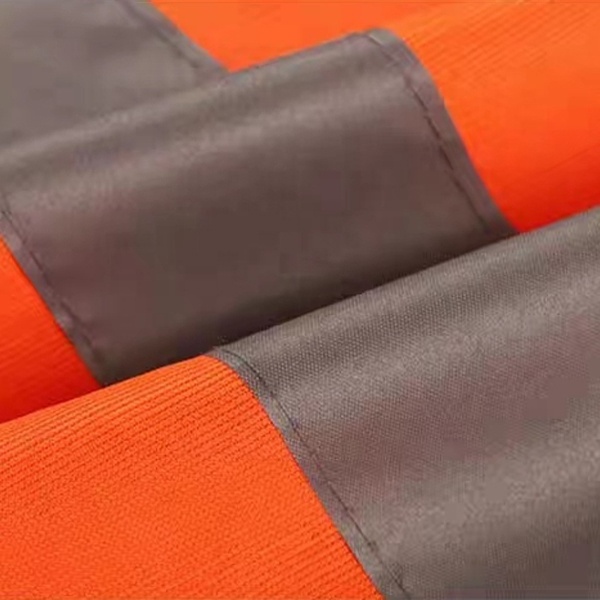 Reflective Safety Vest, Orange Reflective High Visibility, Hi Vis Silver Strip For Crossing Guard, Road, Construction, Running