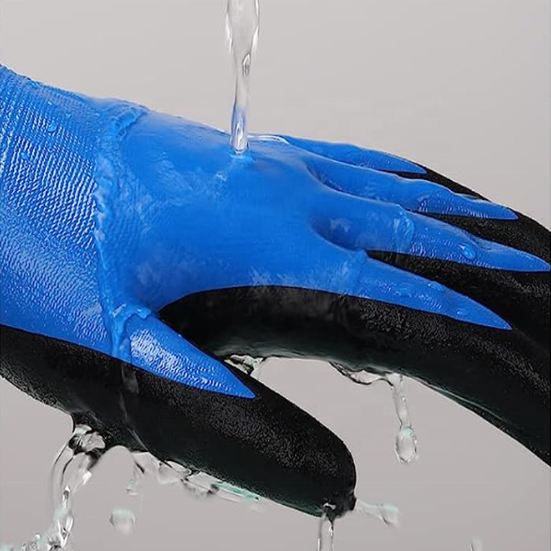 Waterproof Work Gloves, Winter Work Gloves Heavy Duty Oil Resistant Gardening Gloves with Nitrile Coating, Luvas Guantes