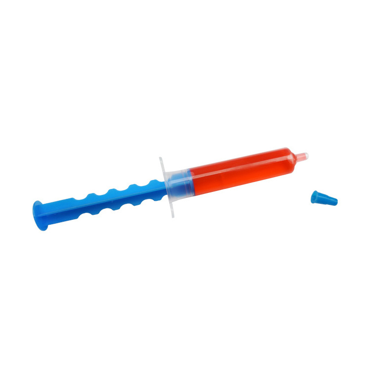 Empty Syringe Shaped Candy Toy For Liquid Fruit Jam&Chocolate Cream