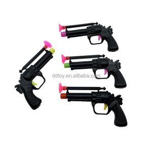 Hot Selling Plastic Revolving Pistol Handgun Toys With Sucker For Kids Funny Playing