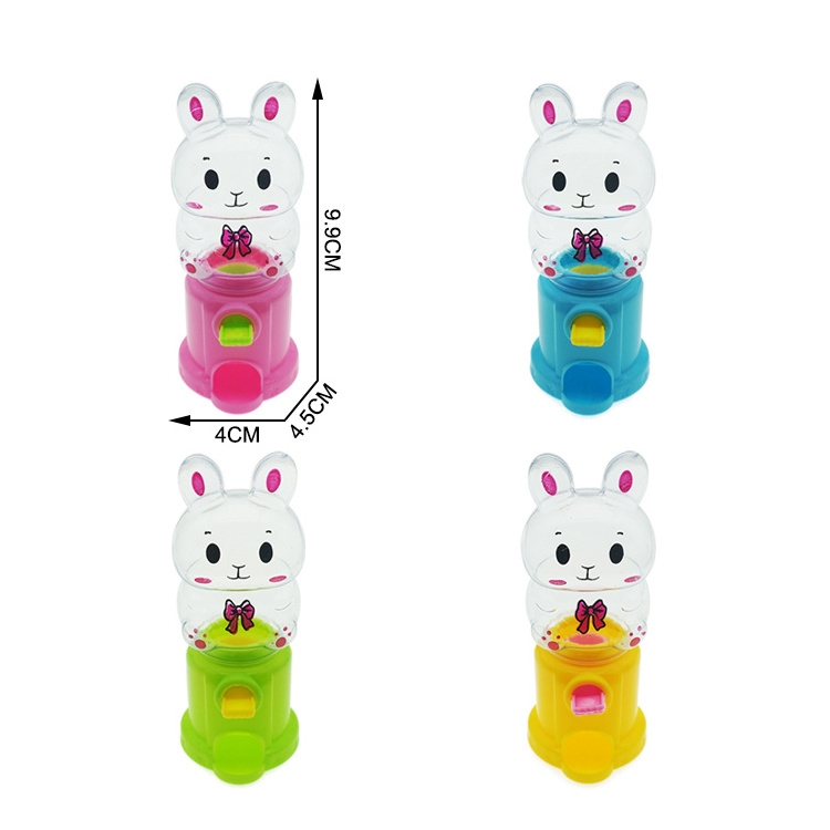 Mini Rabbit Candy Dispenser Plastic Candy Container For Kids Toys