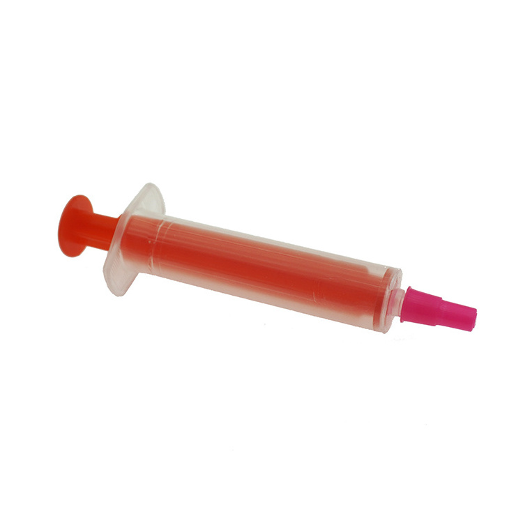 Plastic Empty Syringe Shaped Candy Toy For Liquid Fruit Jam&Chocolate Cream