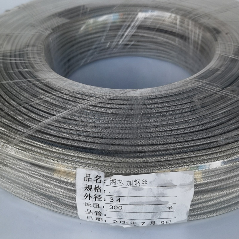 Thin Transparent Electrical Wire 2 3 4 Core Clear Lighting Cable Fishing Net Steel Wire Rope for Hanging Pendant Light