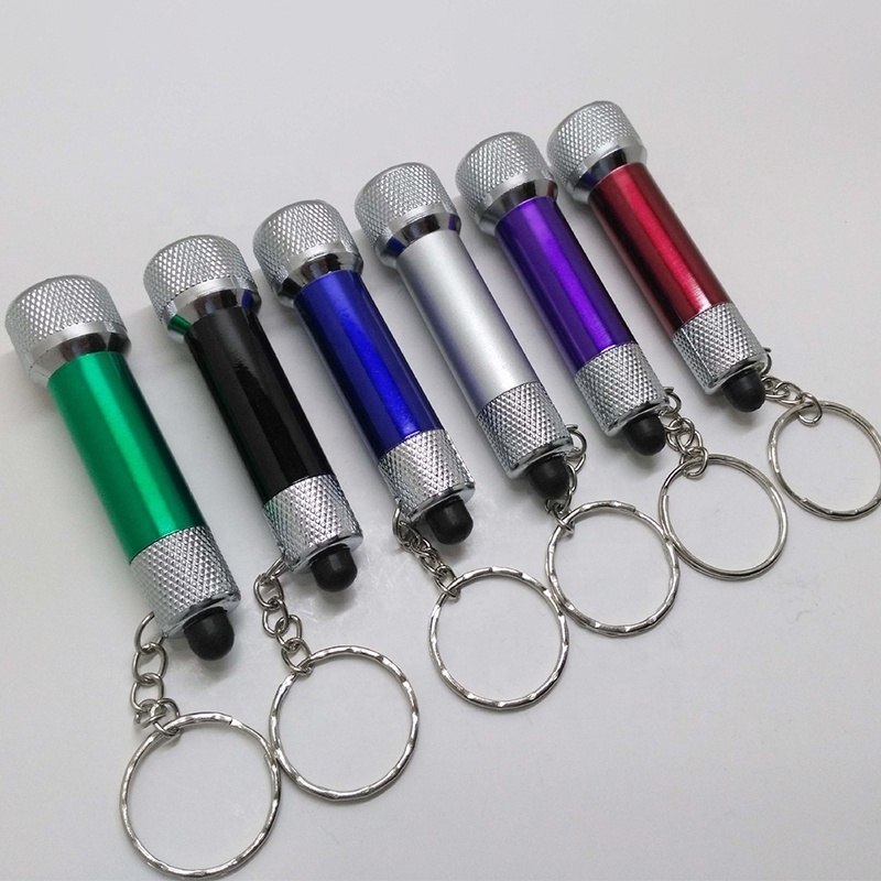 Mini Flashlights Battery Powered Small Keyring Torch Super Bright Light Bulb Aluminium Led Keychain Flashlight