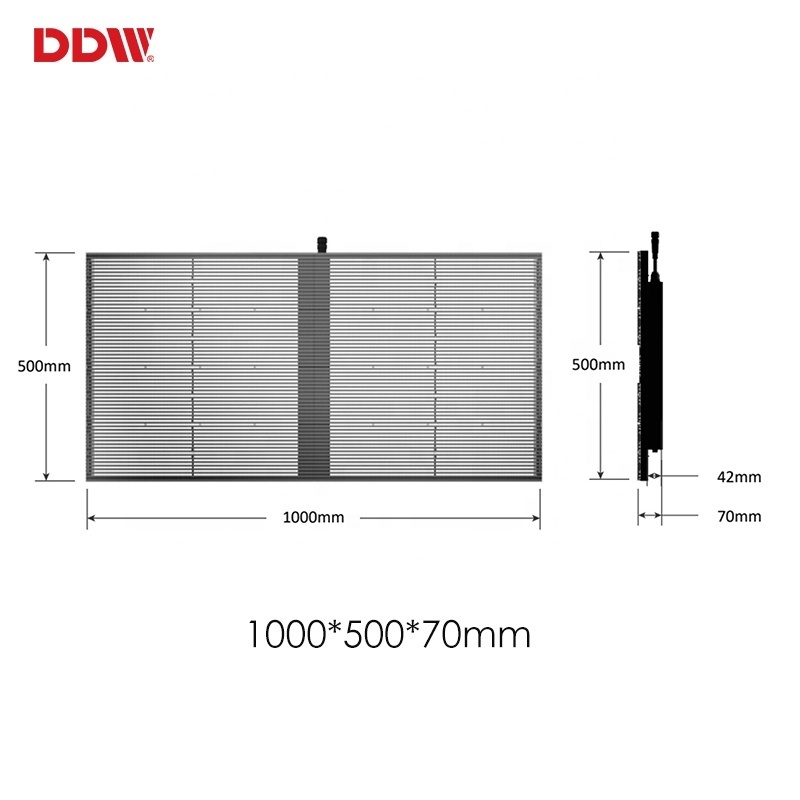 Indoor Outdoor P3.91 Transparente Curtain Window Glass Led Video Wall Display High Brightness Transparent Led Screen