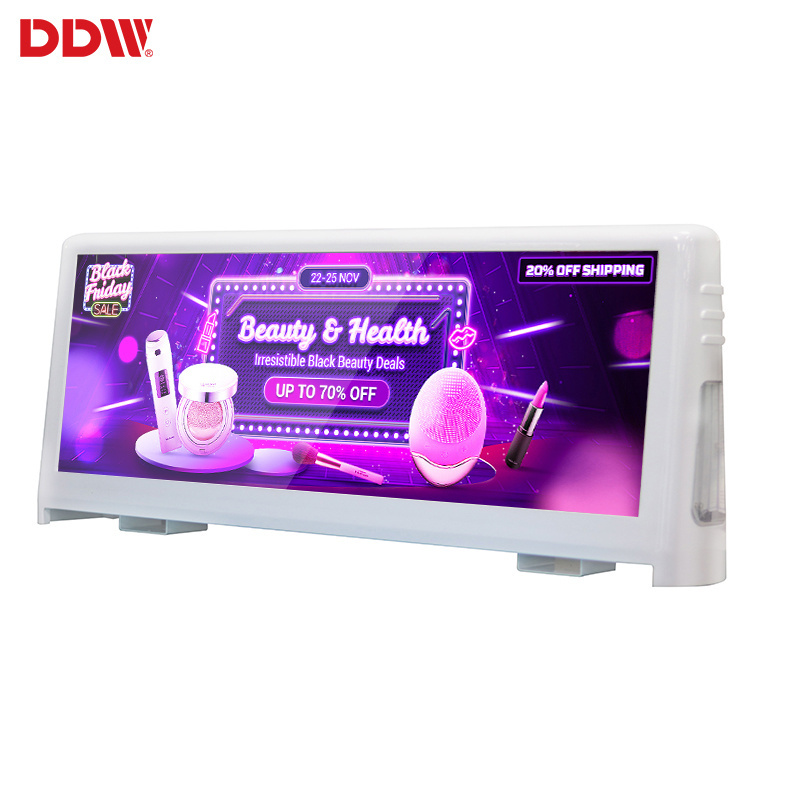 Car advertising led screen roof sign taxi top led display