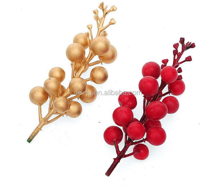 Holiday Decoration Twig Christmas Fruit 12cm Cluster Christmas Ornament Molds