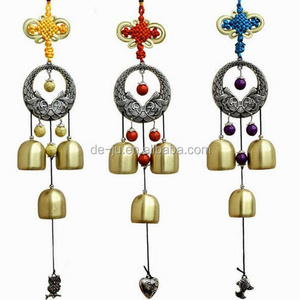 Custom Made Sign Vintage Chinese Knot Double Carps Mini Wind Chimes