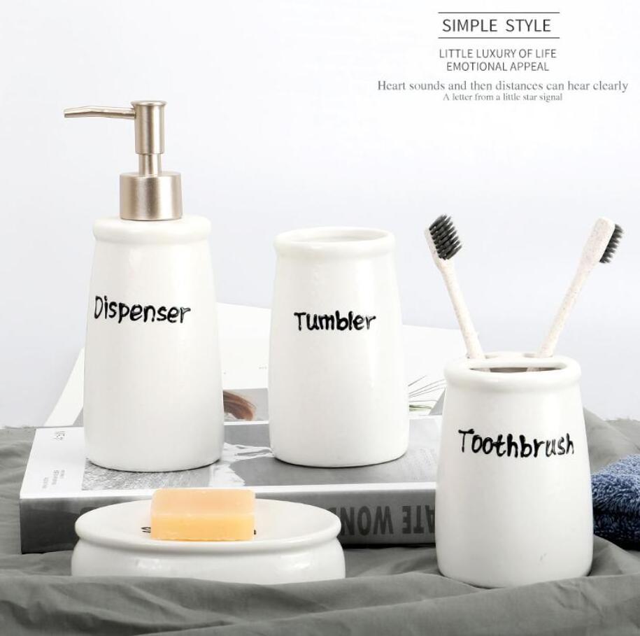 Wholesale Handmade Toothbrush White Letter Printing Bathroom Accessories Black