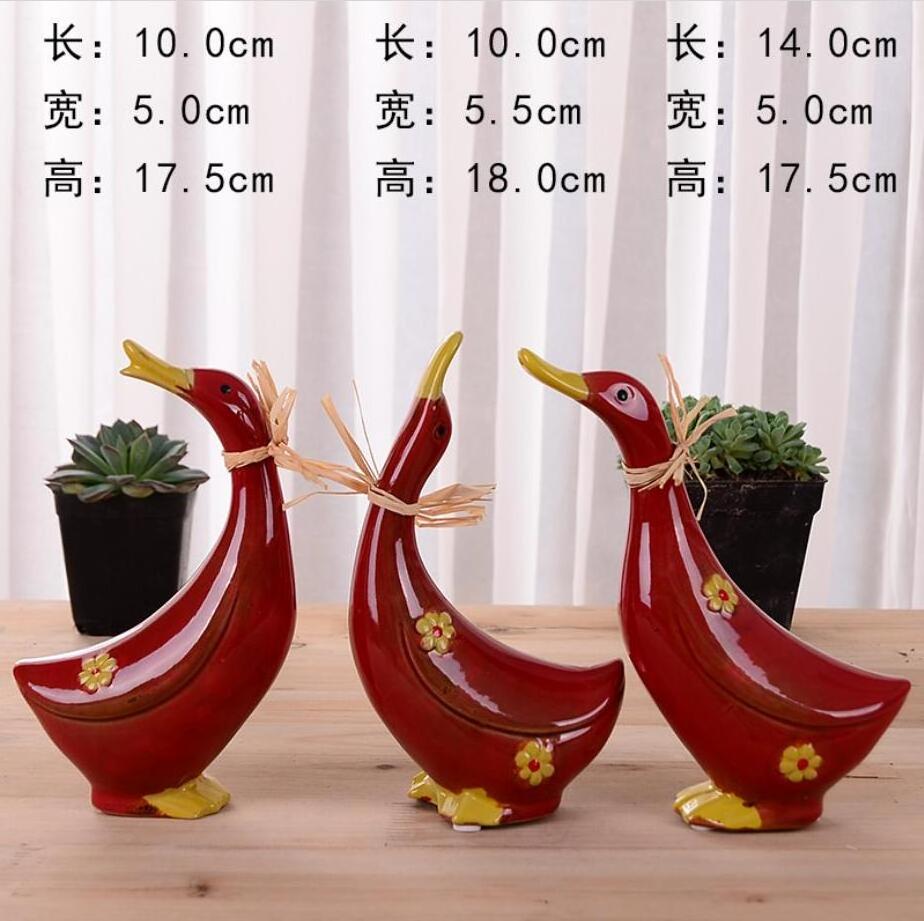 Modern Wholesale Ceramic Decorative Various Duck Set Ceramic Sculpture Decoration