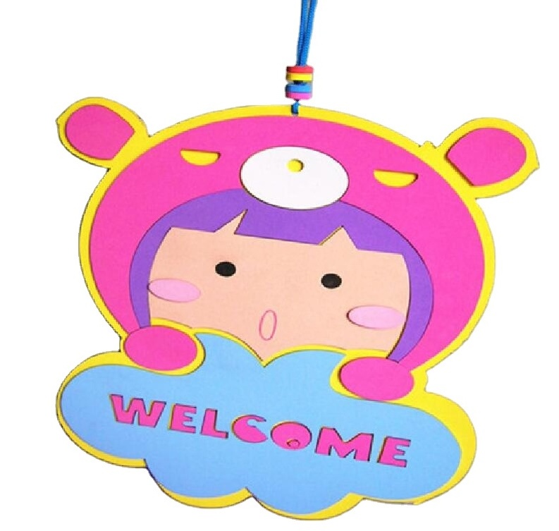 Promotion Gift New Design Cheap Lovely Design Welcome Hanging EVA Door Decoration