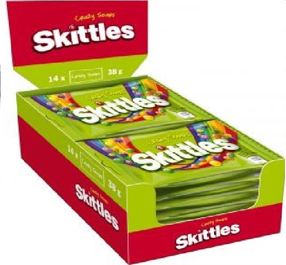 skittles candy 38g/ Skittles Fruits 14x38g