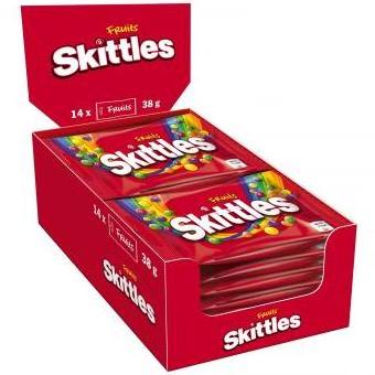 Skittles candy/Skittles Fruits 14x38g/skittles chocolate bar