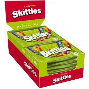 Skittles candy/Skittles Fruits 14x38g/skittles chocolate bar