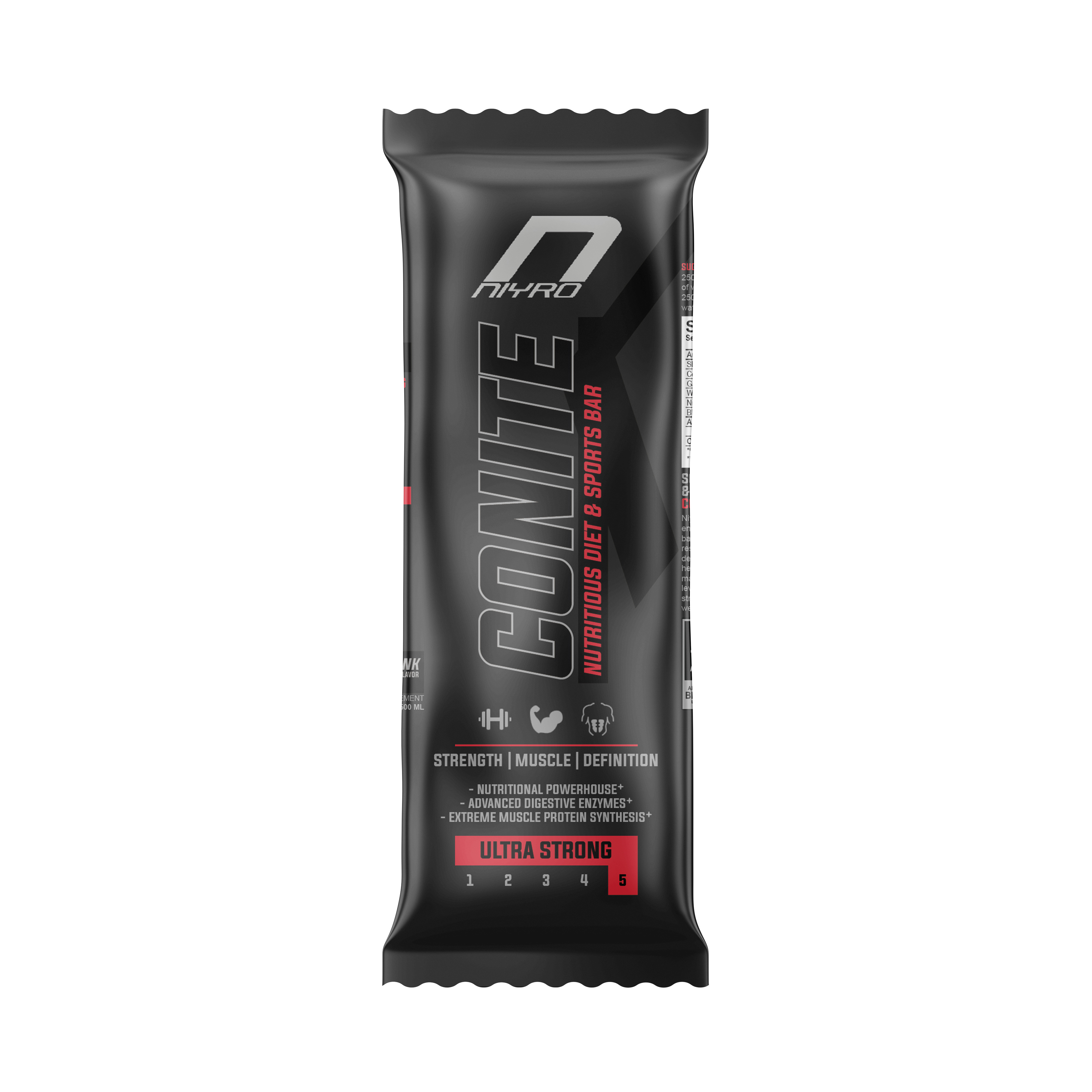 Niyro Conite Protein Bar 24 * 50 g Sports Nutrition Supplement OEM OBM Private Label