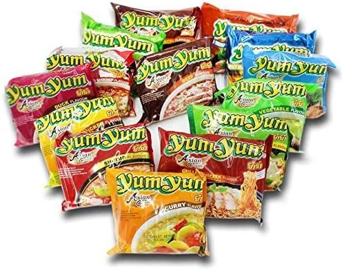 Yumyum Thailand Instant food Noodle vinegar-pepper Shrimp Soup Instant Noodles