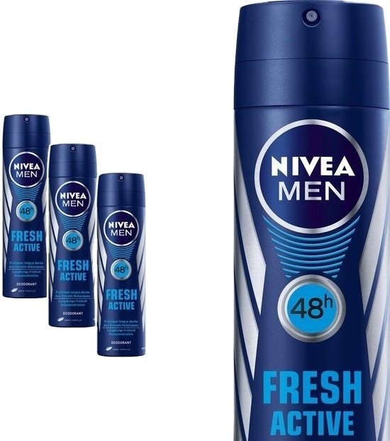 Nivea Men Deo Spray Fresh Active 3x 150ml