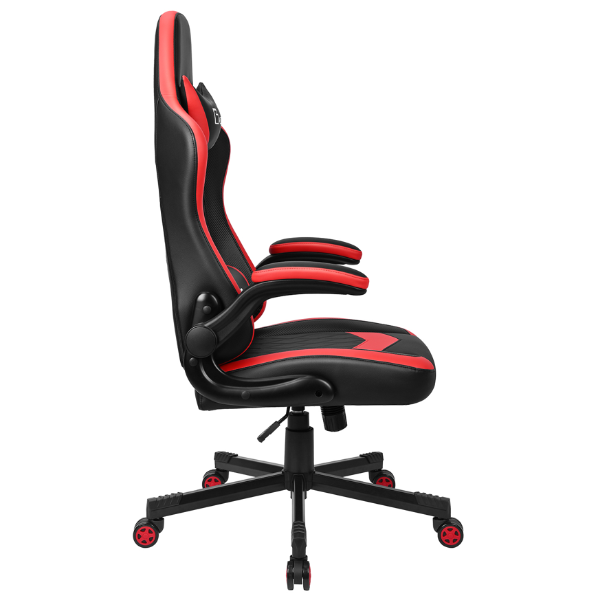 EFU-F013 Ergonomic Office Chair With Headrest And Lumbar Support Flip Armrest PU Leather Swivel Computer Chair Gaming Chair