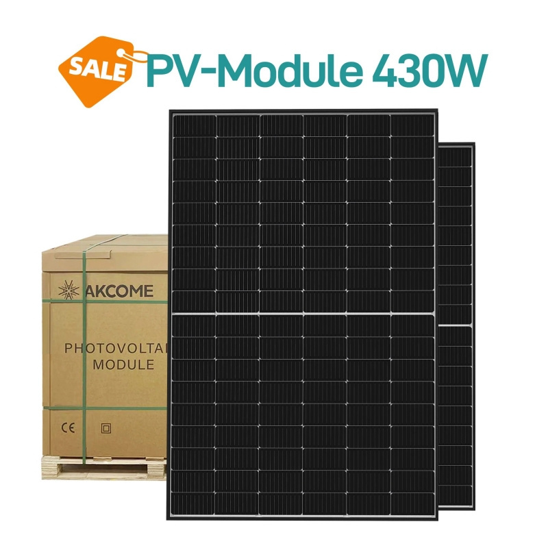 Germany Warehouse Solar Panels High Quality 430W Bifacial Glass-Glass Solar Panels for Photovoltaic System