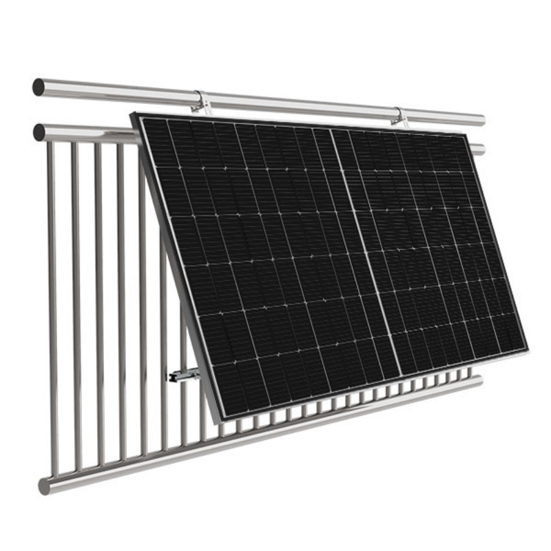 EFU Hot Sale Adjustable Aluminium Flat Roof Simple Triangular Solar Mounting Bracket Kit System End Clamp