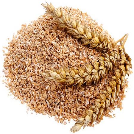 Certified wheat bran for animal feed