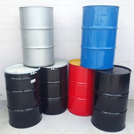 Blue Steel Iron Drums 210l  or 220 l Metal Drums Plastic