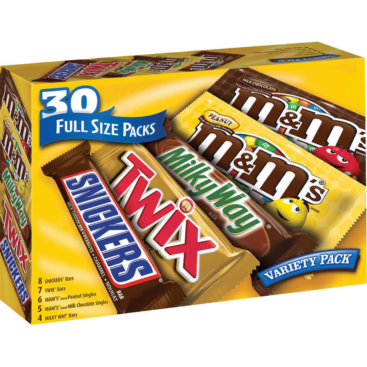 Mars Chocolate Bars , M&Ms , Snickers, Twix,  Bounty ...