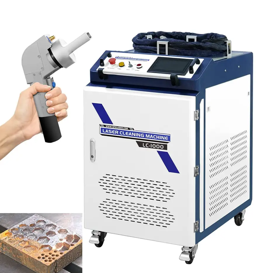 1000w 1500w 2000w Fiber Lase Cleaning Machine With Rust Laser Removal Gun For Metal Rust Laser Cleaner