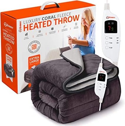 Hot Selling  Electric Heat Blankets Portable Washable Heated Throw Blanket Electric Blanket Heated