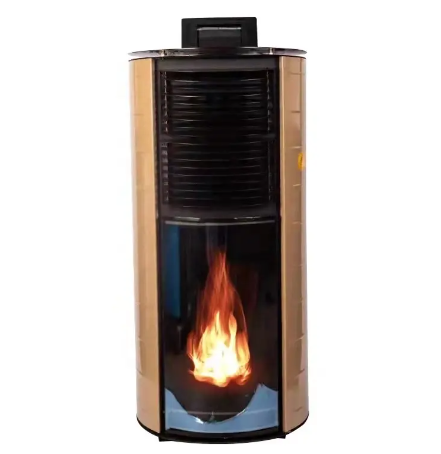 Premium Biomass Indoor Heating Pellets Stove Fireplace Hydro 24KW Stove For European Import Pellet Stove