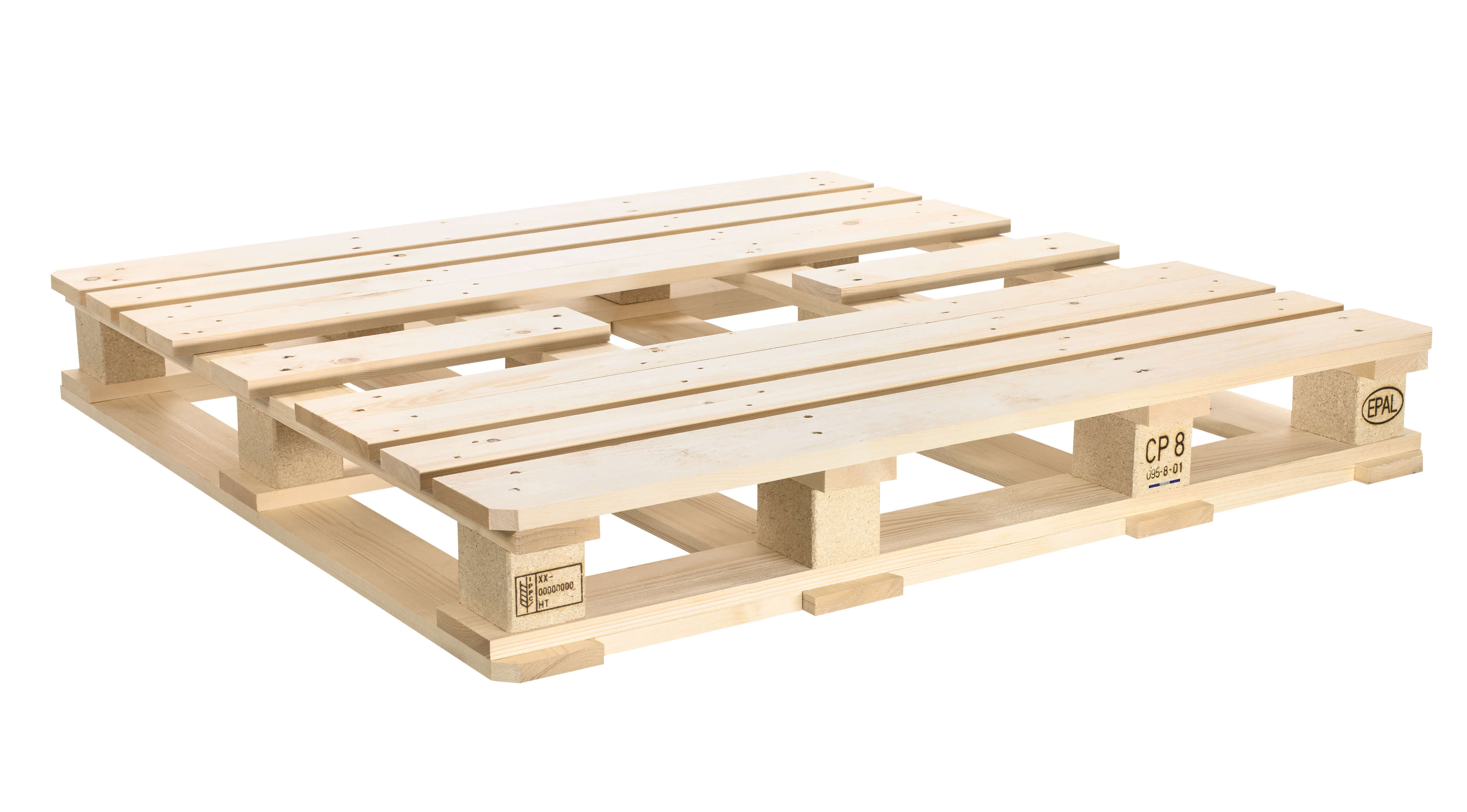 Factory manufactures low-priced wooden pallets for export in Europe for cheap price