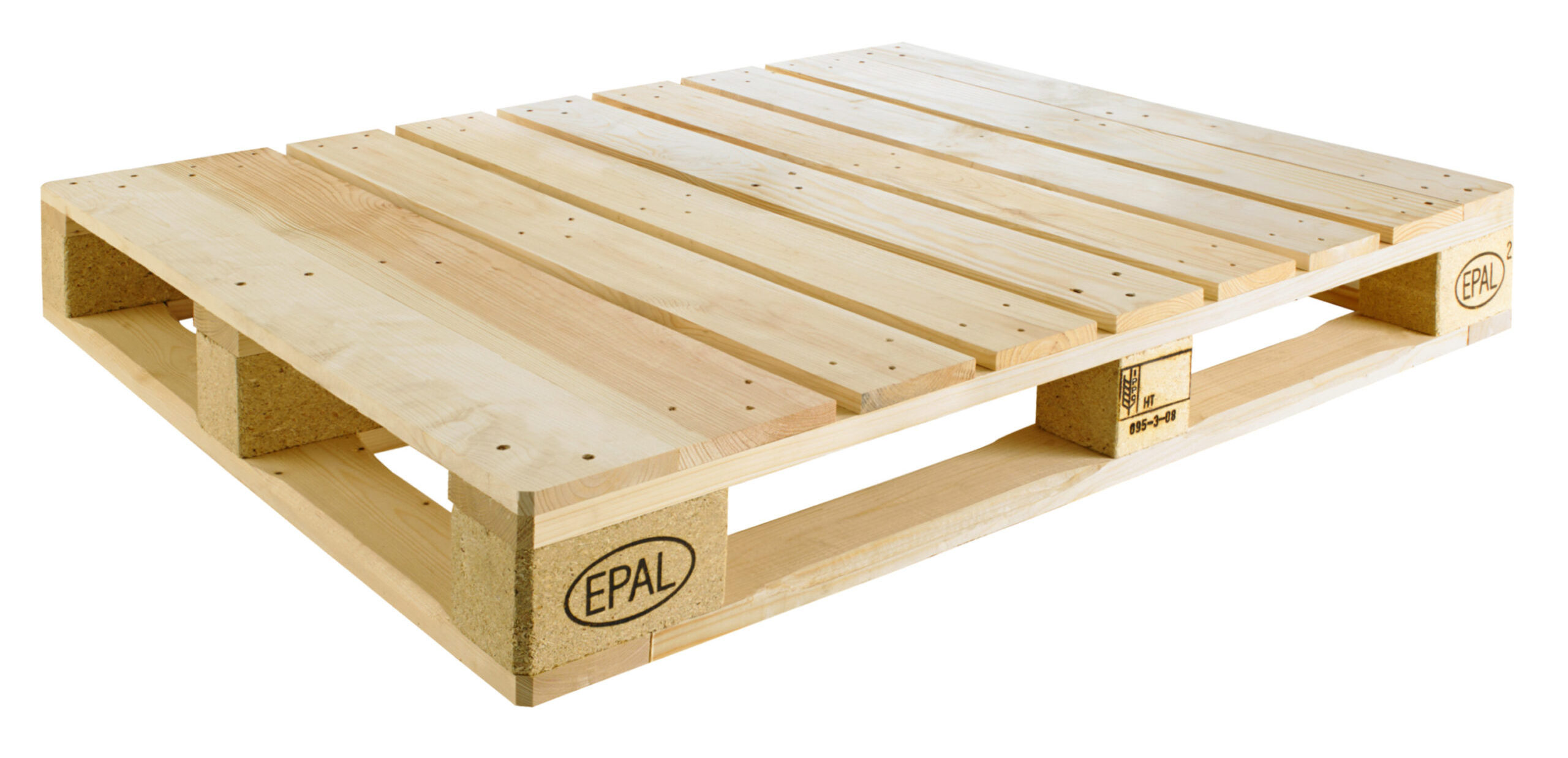 Factory manufactures low-priced wooden pallets for export in Europe for cheap price