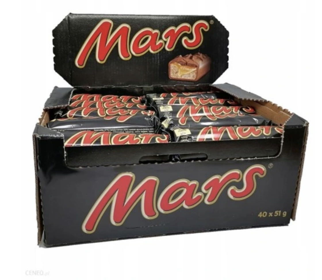 Export wholesale MARS 51G chocolate bars packaged from European FMCG supplier Ready to ship