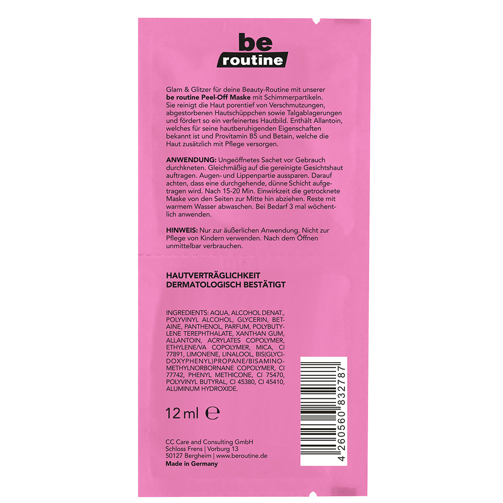 Gentle Peel-Off Mask - Provitamin B5 For Soft Skin - Peel Away Impurities And Reveal Glow