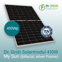 Dr Grob Monofacial Half-Cell Solar Panel 400 Watt With TUV WEEE Certification For On-Grid Solar System