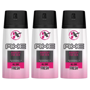 Wholesale Price Supplier Of Axe Anarchy For Her Deodorant & Body Spray for Women 150ml Pack of 3