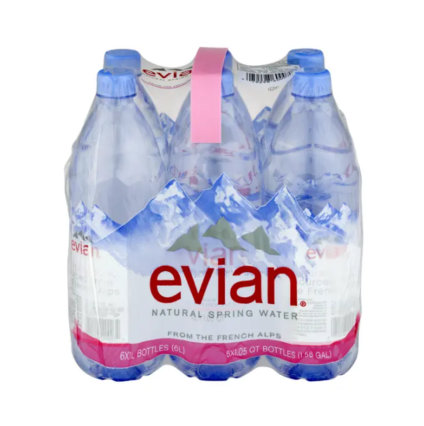 Best Natural Mineral Still Water Lunch Healthy Drink Hydrate - Evian Natural Spring Water