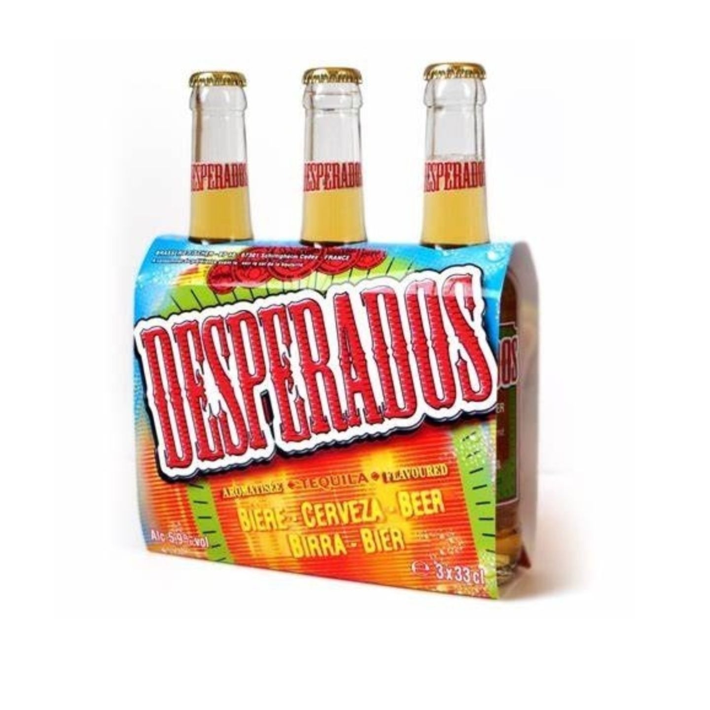 Desperadoss Tequila Lager Beer Bottles 3 x 330ml/Des.perados Tequila Flavored Beer