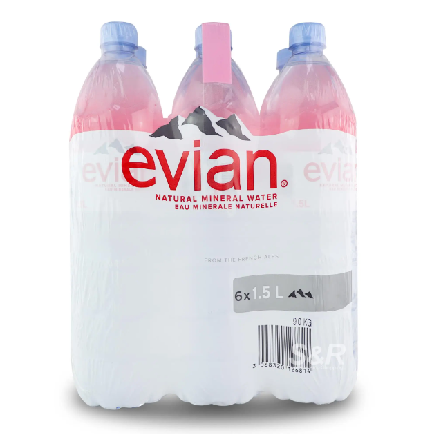 Best Natural Mineral Still Water Lunch Healthy Drink Hydrate - Evian Natural Spring Water