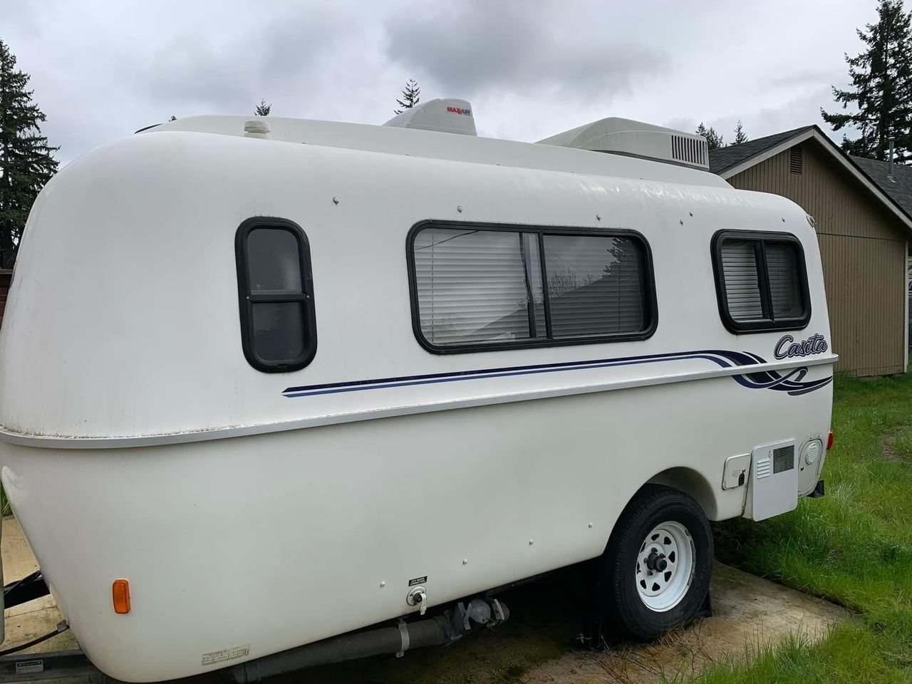 Fairly used Lightweight Mini Camper Trailer Teardrop Camper RV Caravan Ready For Export to usa,Australia,saudi Arabia