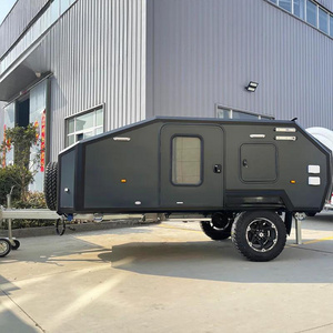 Fairly used Lightweight Mini Camper Trailer Teardrop Camper RV Caravan Ready For Export to usa,Australia,saudi Arabia