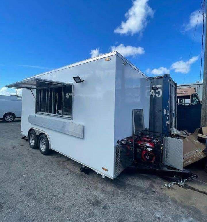 Fully Equipped Used Mobile Food Truck food cart inused food truck trailer for sale mobile fruit and vending trailer with fridge