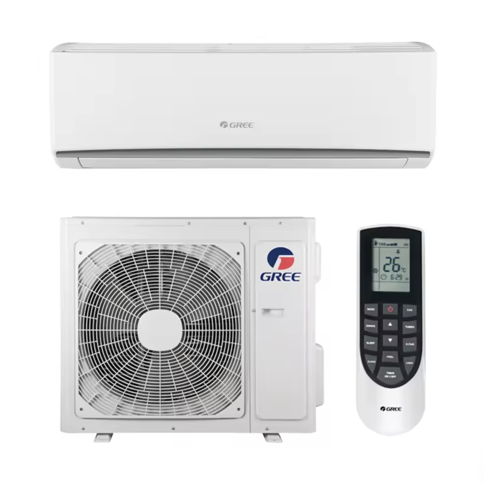 Cheap Newly Stock 2024 Gree 12000BTU 18000BTU 9000BTU 24000BTU  18000Btu 1.5 Ton Wall Mounted Gree AC Inverter Air Conditioner