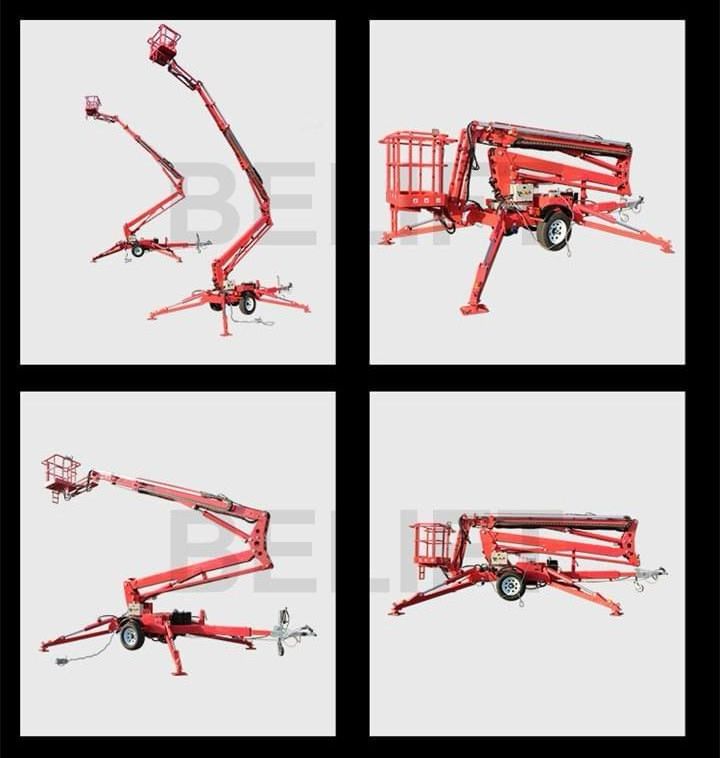 Cherry Picker/ High Quality 45.60ft Cherry Picker Tow Behind Cherry Picker Articulated Boom Lift for Sale