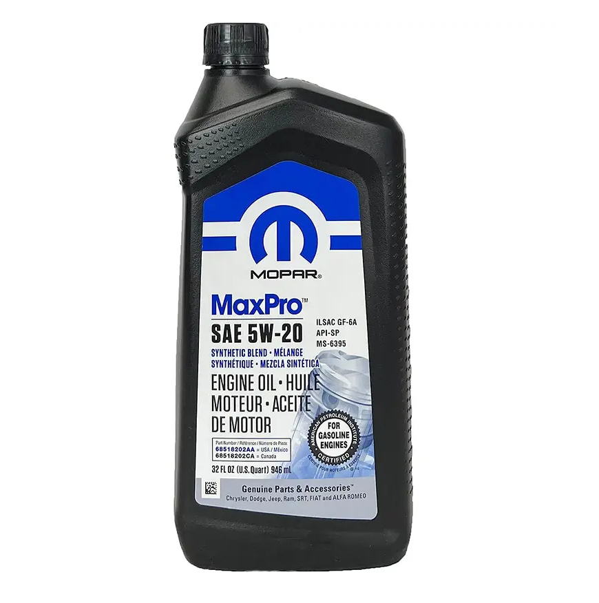 Mopar MaxPro Synthetic Blend 5W-20 Engine Oil 946 mL