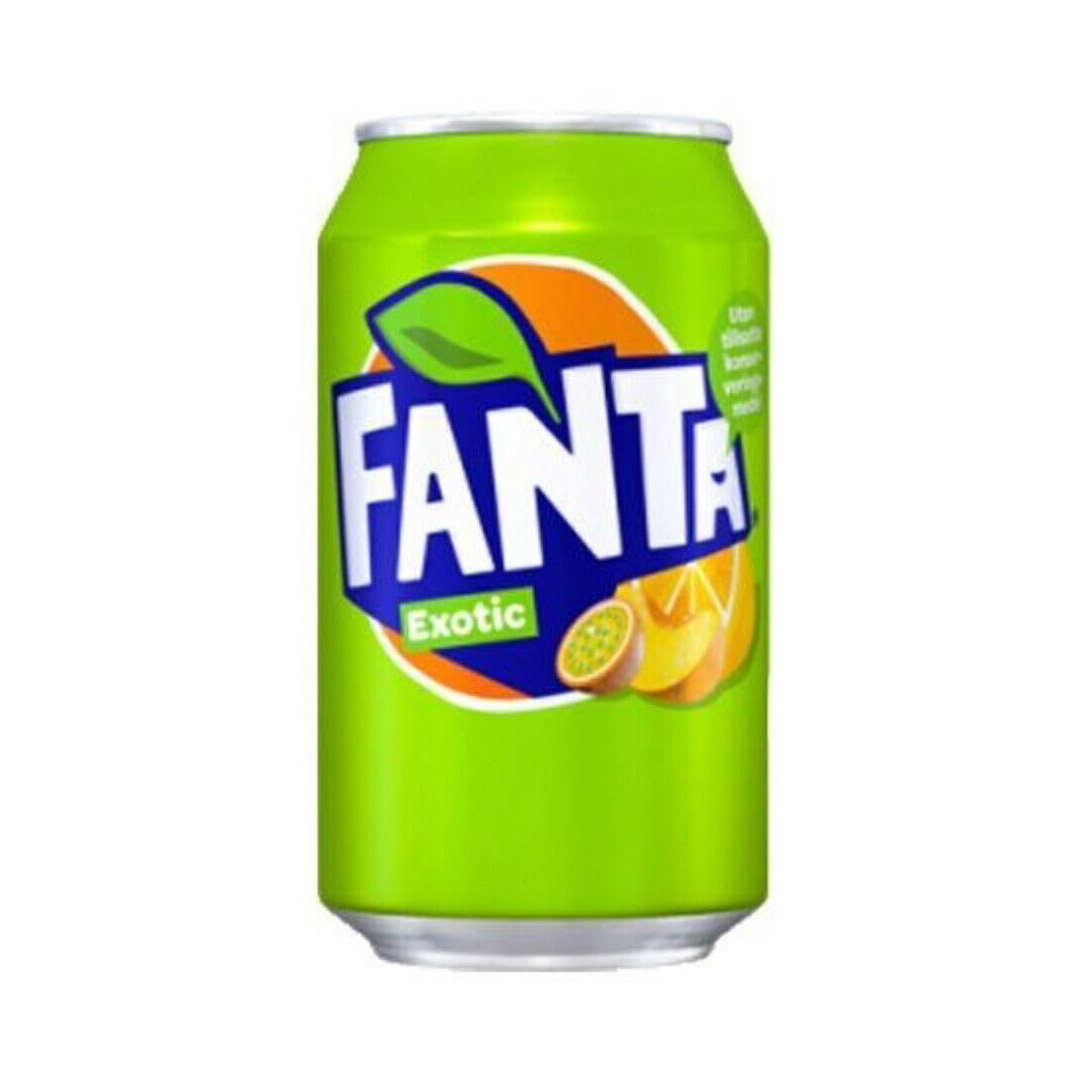 Fanta Exotic 330ml / Fanta Soft Drink / Fanta Soda pack of 24X 330ml can all flavours