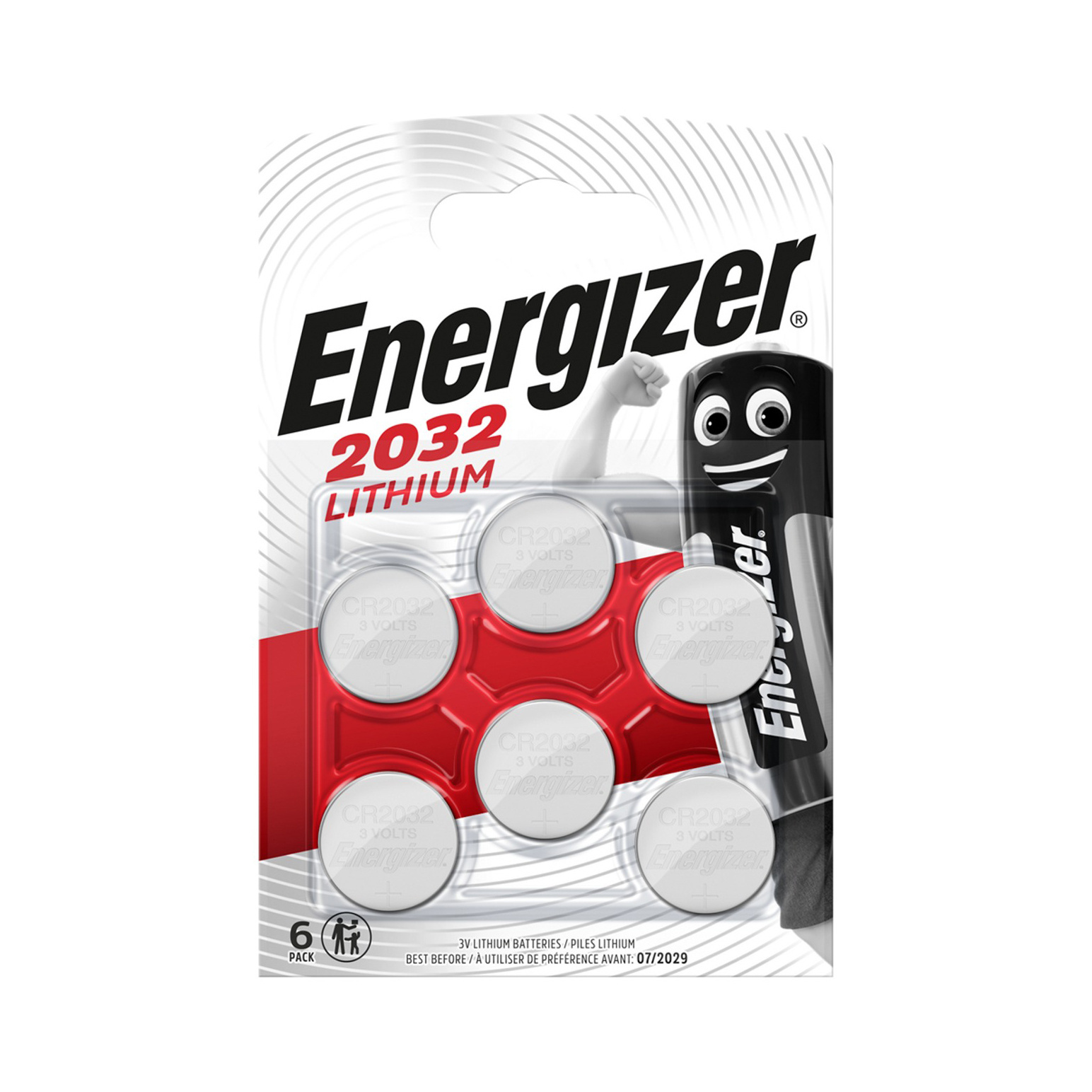 Energizer CR2032 3 Volt Lithium Coin Battery 10 Pack (2x5 Pack)